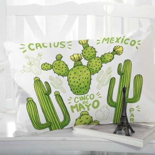 1pc Pillow cover Pillow case Bedding Pillowcase Pillowcovers decorative for home 3D HD Print Nordic Green