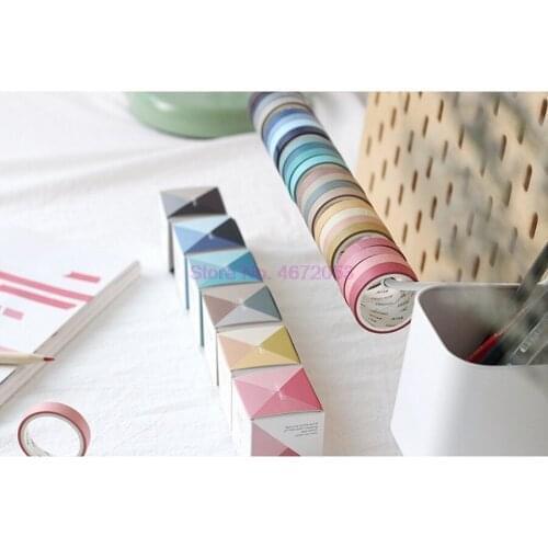 200sets,4pcs/set 9mmX3m Creative fall in love with color Washi Tape notebook DIY decorative paper stickers office stationery