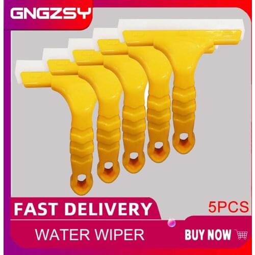 5pcs Silicone Water Wiper Scraper Blade Squeegee Car Vehicle Windshield Window Washing Cleaning, Glass Blowing, Home Glass 5B03