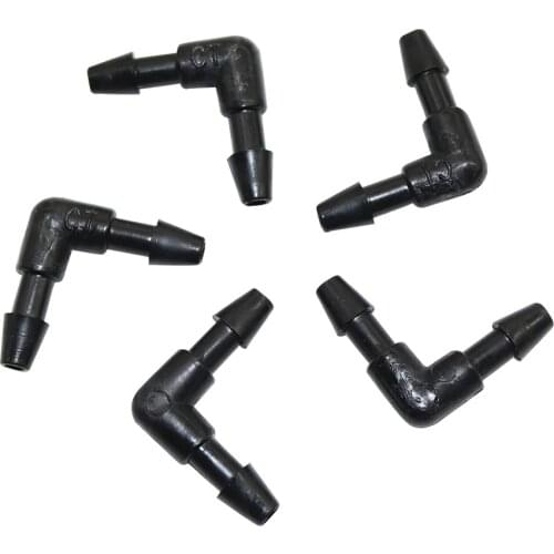 50 Pcs 3/5mm Hose Elbow connector Garden Accessories Automatic Drip Irrigation System Pipe fitting Water Hose Adapter