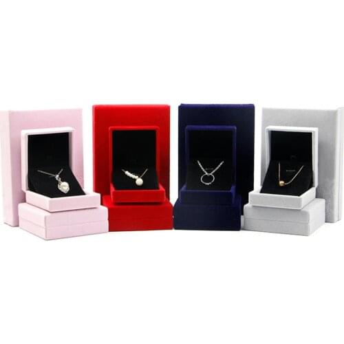 Velvet Ring Earring Box Jewelry Gift Case Boxes For Wedding Engagement Birthday And Anniversary