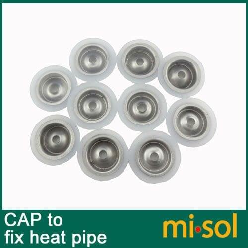 Free shipping 10pcs/lot caps to fix the heat pipe into the glass tube(diameter:58mm)