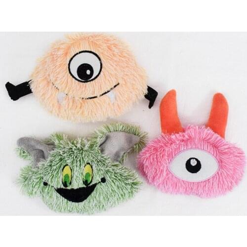 Pet Toy New Cute Monster Tricolor Optional Pet Molar Cleaning Teeth Sound Plush Toy Pet Supplies