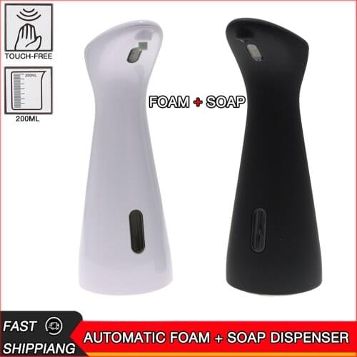 Intelligent induction foaming machine with automatic liquid or foam soap dispenser, kitchen and bathroom foam washing machine