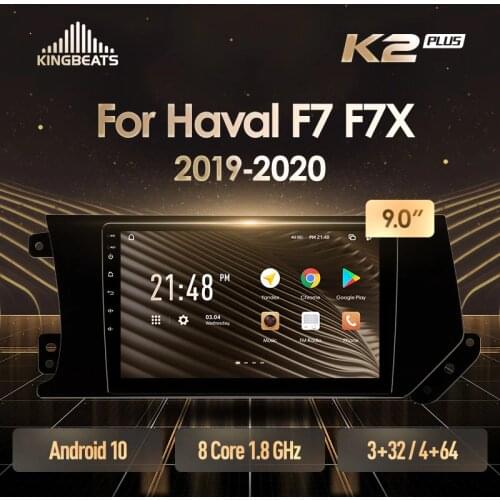 KingBeats Android Octa-Core head unit HU 4G in Dash Car Radio Multimedia Video Player Navigation GPS For GREAT WALL Hover Haval F7 F7X 2019 - 2020 no dvd 2 din Double Din Android Car Stereo 2din