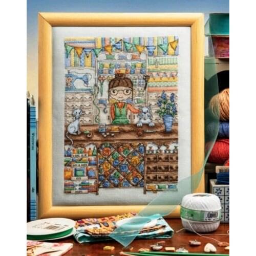 Handcraft Shop 32-40 Cross Stitch Set Cross-stitch Kit Embroidery Needlework Craft Packages Fabric Floss
