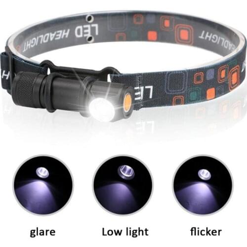 USB Rechargeable LED Headlamp Headlight Head Torch Waterproof Work Light Headlight With Magnet Multi-function Inspection Light