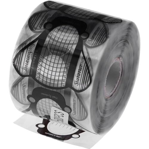 Nail Art DIY Beetle Shape Tool New Nail Extension Forms Acrylic Gel Tip Manicure 500Pcs/Bag Paper Tray Pattern Design