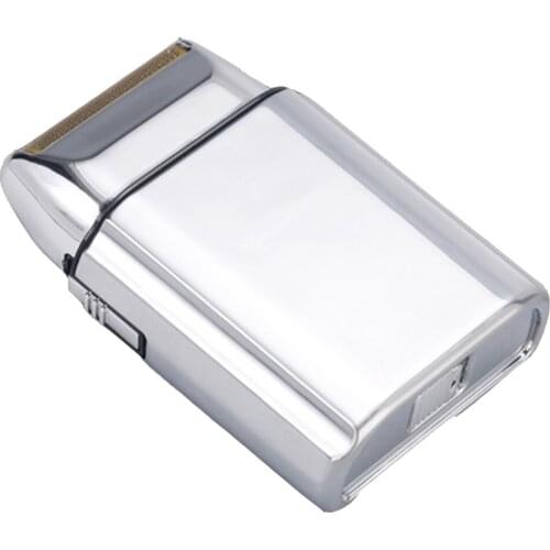 Portable Mini Mens Shaver Mirrored Metal Body Reciprocating Shaver Men Face Cleaning Tool for Travel Business Trip