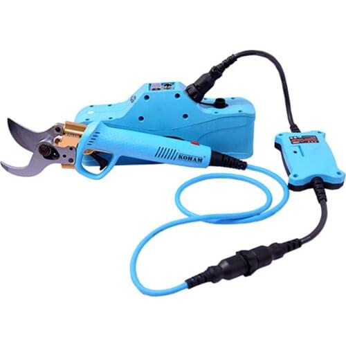 Portable garden electric pruning shears lithium ion battery powered fruit trees branch trimming scissor