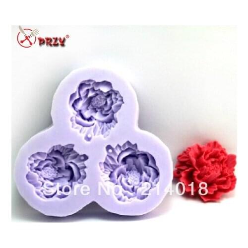 Flowers silicone fandont mold flowers Silica gel moulds flower Chocolate molds flower candy mould wedding silicone molds