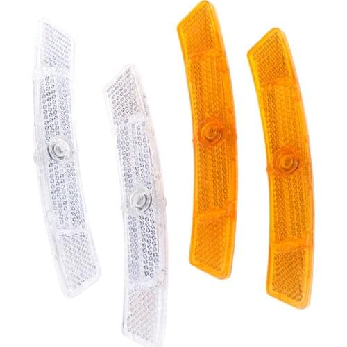 Bike Bicycle Spoke Reflector Safety Warning Light Safety Wheel Rim Reflective Light Mount Vintage Clip Tube Reflector 2pcs/set
