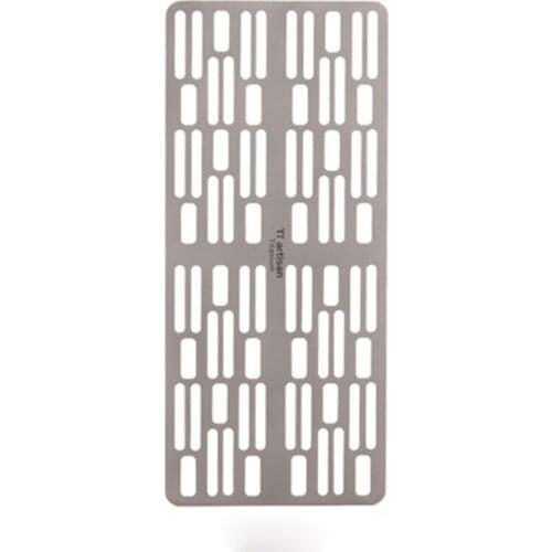 Titanium Charcoal BBQ Grill Barbecue Net Camping Outdoor Grill Net Lightweight Portable Grill Plate Outdoor Camping Hiking