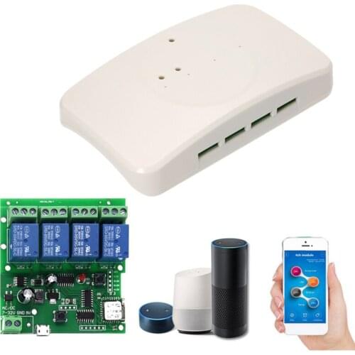 Smart Remote Control Module 4CH 10A Relays WIFI Wireless Switch Module Remote Control Smart Wireless Switch Universal Module