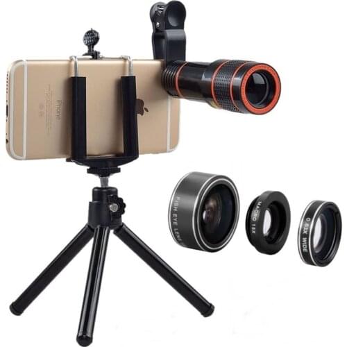 Tongdaytech Universal 12X Zoom Telephoto Lens Telescope Mobile Phone Camera Lens With Clips For Iphone Samsung SmartPhone