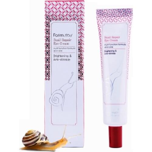 FARM STAY Snail Repair Eye Cream 40g Eye Serum Moisturizing Dark Circles Remove Eye Bags Anti Aging Skin Care Korea Cosmetics