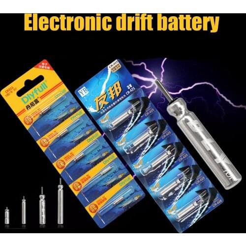 10x CR311 CR322 CR425 CR435 Luminous Electric Battery Fishing Floats Lithium Pin Battery Tools