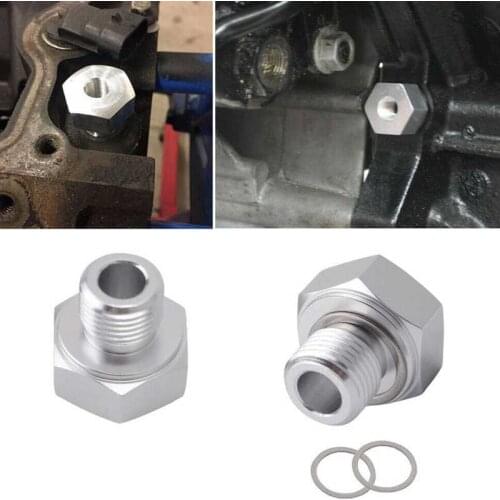 2Pcs Oil Pressure Sensor M16 X1.5 Adapter to 1/8 Inch NPT for GMC LS1 LSX LS3 Aluminum