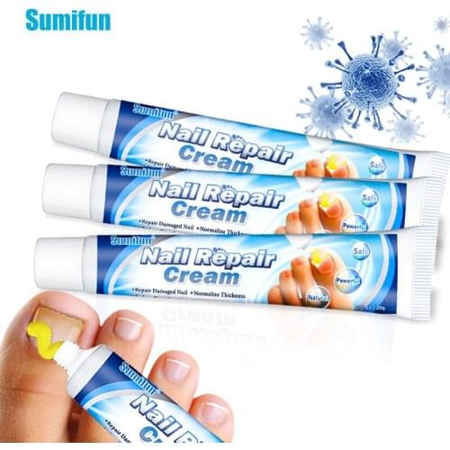 3Pcs Sumifun Nail Repair Cream Toe Nail Fungus Treatment Onychomycosis Paronychia Ointment Antibacterial Health Care Plaster