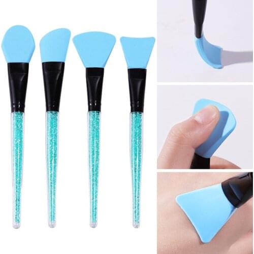 4Pcs Professional Soft Silicone Mask Brushes Soft Skin Care Mud Mixing Brush Facial Mask Applicator DIY Cosmetic Face Care Tools