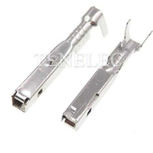 50pcs DJ622A-F1.5A Auto Connector Wire Terminal 1.5 Series Rectangular Automobile Crimp Pin Loose Wiring Splice Terminals