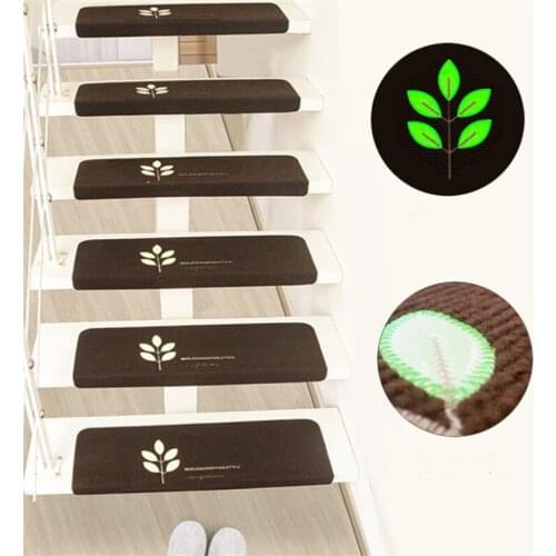 55*22*4.5cm Luminous Stairs Anti-slip Mat Carpet Stair Treads Non Slip Luminous Floor Covers Step Mats Safe at Night With Light