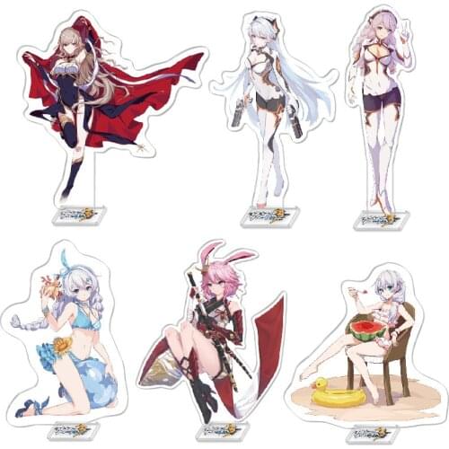 Anime Acrylic Stand Figure Honkai Impact 3 Desktop Standing Plate Bronya Zaychik Decoration Model Toy