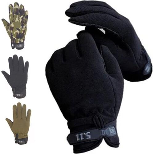 Antislip Wearable Warm 4 Season Winter Super Light Full Finger Ventilation Breathable Outdoor Sport Cycling Adjustable Gloves