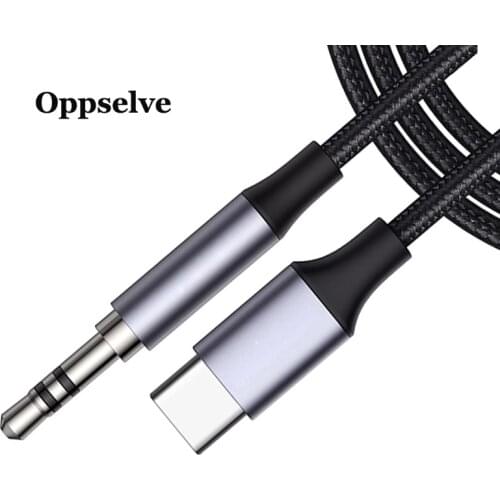 Oppselve Type C 3.5 Jack Earphone USB C to 3.5mm AUX Headphone Adapter Audio Cable For Huawei Mate 30 20 P40 P30 Pro Xiaomi 10