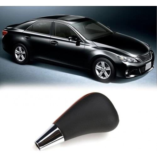 Car Vehicle Faux Leather Gear Shift Knob Shifter Head Accessories for TOYOTA pomo cambio marchas ручка переключения кпп