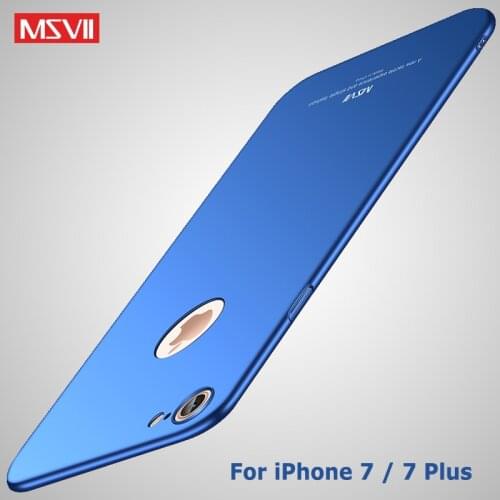 MSVII Cases For iPhone 7 Plus Case Cover Slim Luxury Skin Coque For iPhone7 Plus Case Hard PC Cover For Apple 7 8 Plus Cases