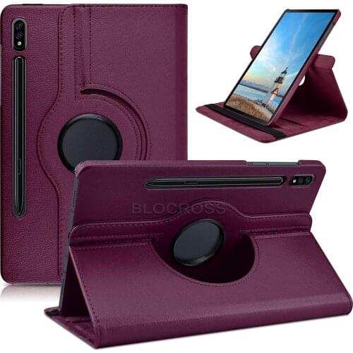 Case for Samsung Galaxy Tab S7 11 Inch Tablet 2020 SM-T870/T875 PU Leather Cover 360 Degree Rotating Funda for Galaxy S7 11 2020