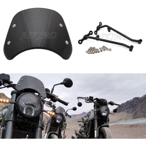 Black LENS Lamp Protector ABS Plastic Fairing Motorcycle Front Windshield Windscreen Wind Deflector For Benelli Leoncino 500