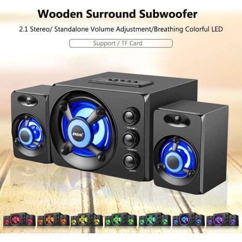 SADA 3 in 1 Home Wired Speaker Set 3.5mm Stereo Jack Speakers Portable Music Player Subwoofer USB Powered