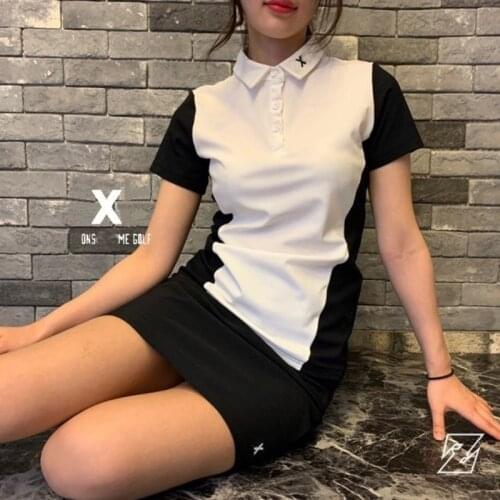 Summer New Ladies Golf Clothing Sports Leisure Outdoor Fashion Self-Cultivation Breathable Top T-Shirt Polo Shirt Jersey