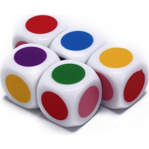 High quality HOT!! Board Game Six Sided white Color Family Party Funny Table Dices Games Educational Toys