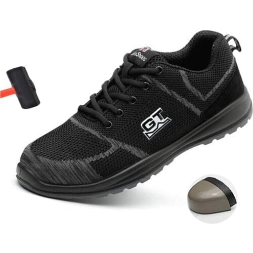 Summer safety shoes, breathable and deodorant protective shoes, anti-puncture and safety shoes, steel toe caps, mesh shoes
