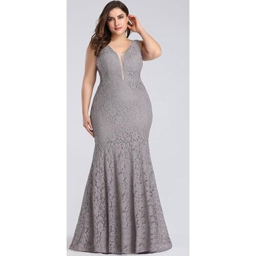 New V-Neck Evening Dress Backless Ruched Floor-Length Sleeveless Fashion Floral Print Mermaid Plus Size Women Formal Gowns D1015