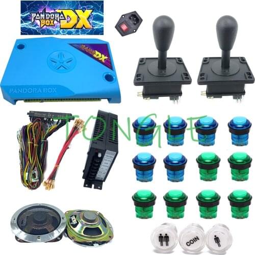 Pandora Box DX 3000 in 1 jamma arcade kit parts with LED button / HAPP joystick for DIY 2 Player arcade game machine console