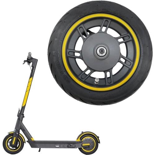 Front Wheel for Ninebot Max G30 Kickscooter 10Inch Front Wheel Hub with 60/70-6.5 Vacuum Tire Assembly Spare Parts