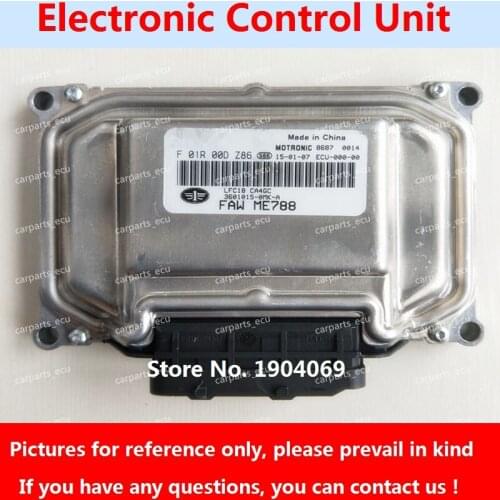 Engine Computer Board F01R00DZ86 F01RB0DZ86 3601015-0MK-A ME7 ECU F01R00DC14 3601015-0MK F01RB0DC14 For Faw hongqi/VITA Car