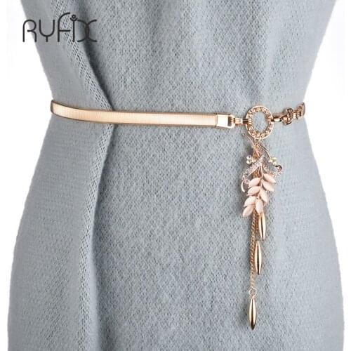 The Womens Lady Fashion Belt Waistband New Fashionable Pendant Metal Chain Style Belt Elegant Medium Drape Body Chain BL377