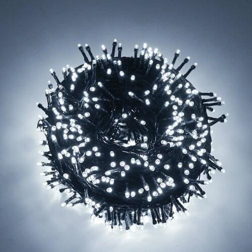 Christmas Decoration Mini Lights 20/30/50/100M LED Green Wire Fairy Starry String Light 8 Lighting Modes For Xmas Patio Fence