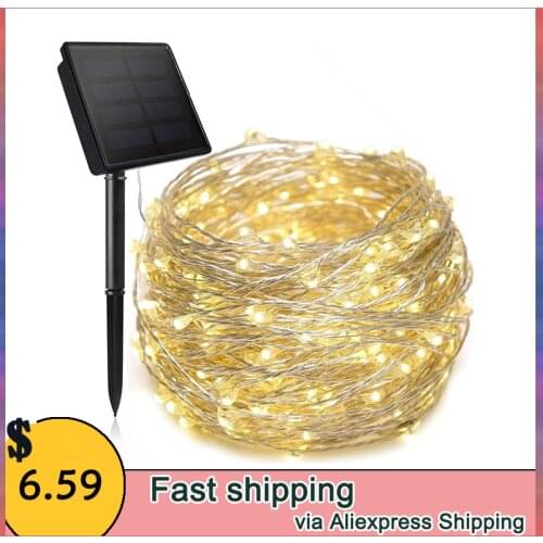 LED Outdoor Solar Lamp String Lights 50/300 LED Fairy Holiday Wedding Party Garland Solar Garden Waterproof For Home Led Decor
