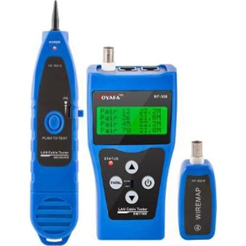 NF-308 Measure Network LAN Cable Length Cable Continuity Test Wire Tracker RJ45 RJ11 Ethernet Cable Tester