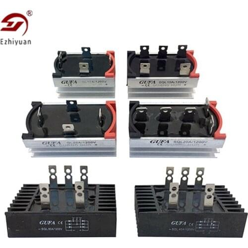 Generator Parts QL10A SQL20A SQL30A SQL40A SQL60A Single/Three Phase Diode Bridge Rectifier With Heat Sink