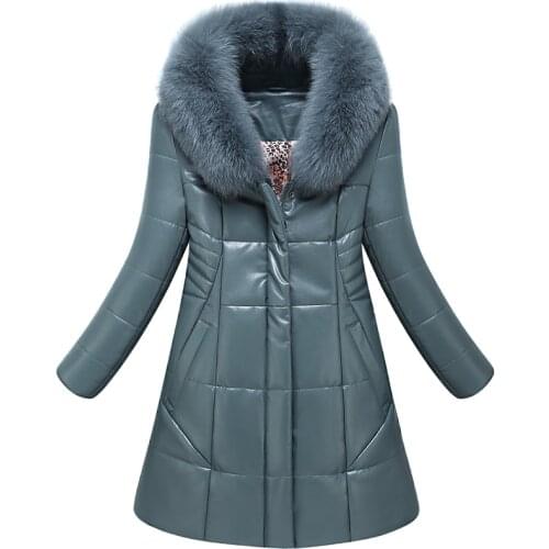 Women Fur Collar Winter Jacket Large Size Ladies Casual Faux Sheepskin Parkas L-8XL Camel-padded Coat Female Thicken Outerwear