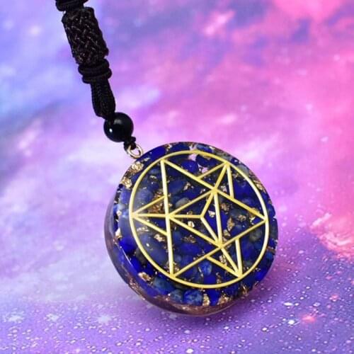 1pcs Orgonite Natural Crystal Seven Chakra Pendant Necklace Jewelry Gifts For Women Men Children Party Decoration Supplies