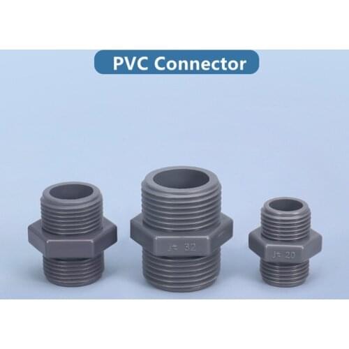 1PCS of PVC Water pipe fittings Nipple Connector for Connecting Water Pipe Thicken Garden Hose Connector
