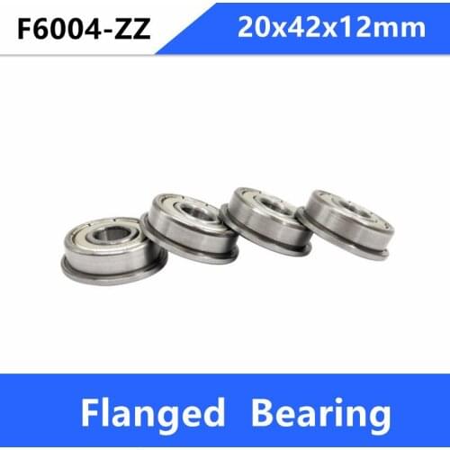 10pcs F6004ZZ F6004 20x42x12mm Flanged deep groove ball bearings 20*42*12mm